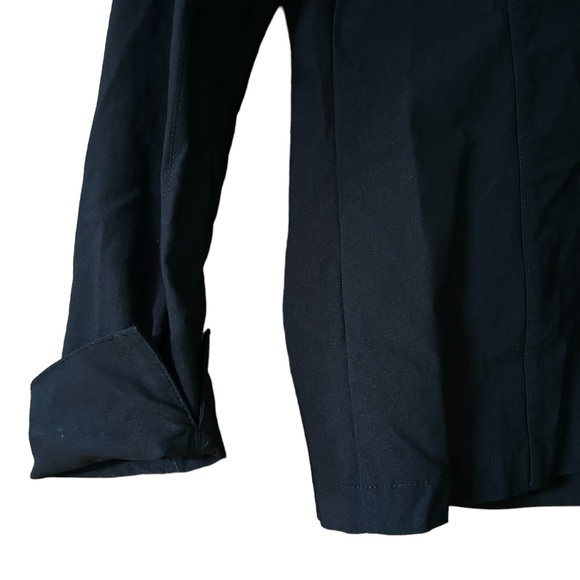 Joseph Ribkoff Size 14 Vintage Black Blazer, 3 button, cuffed sleeves, stretch - Picture 5 of 5